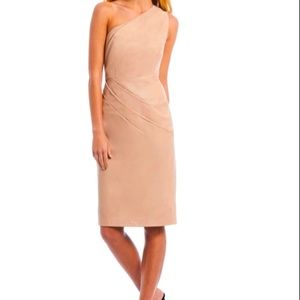 Antonio Melani 14 Anne One Shoulder Leather Dress